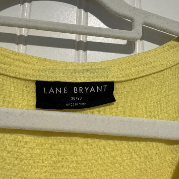Lane Bryant Yellow Popover Top Plus Size 26/28 - Picture 4 of 6